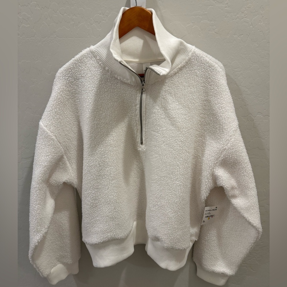 NWT Yogalicious Half-Zip Fleece Pullover – Size XL